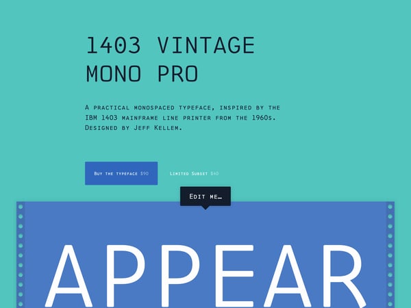 1403 Vintage Mono Pro
