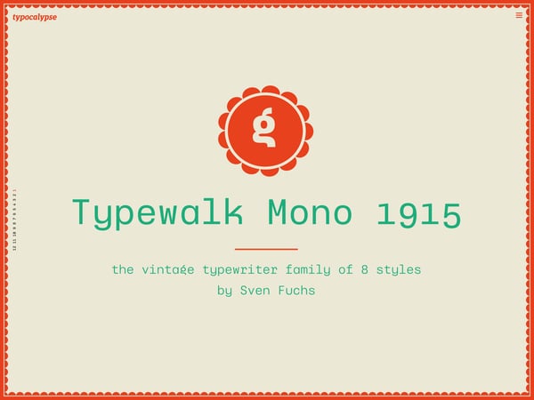 Typewalk Mono 1915
